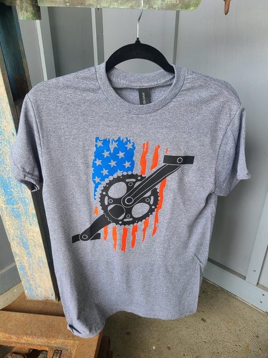 Bike Pedal Flag Shirt