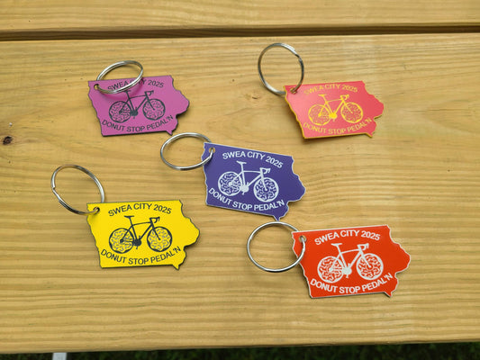 Swea City Donut Stop Pedal'n Keychain or Magnet