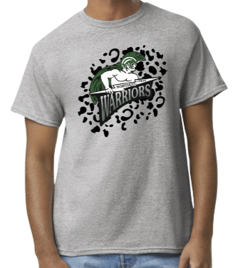 North Union Warrior Leopard Print Logo T Shirt