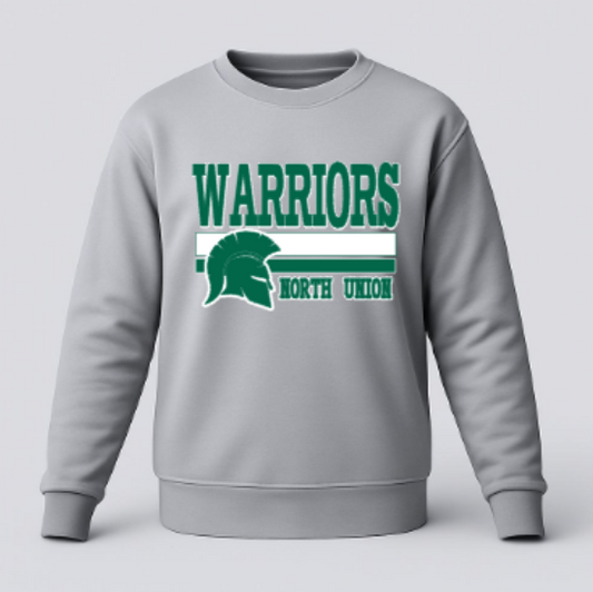 North Union Warriors Long Sleeve Shirt Gray