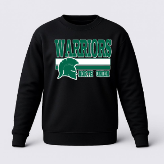 North Union Warriors Long Sleeve Shirt Black
