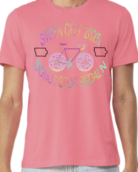 Donut Stop Pedal'n Swea City Ragbrai Shirt