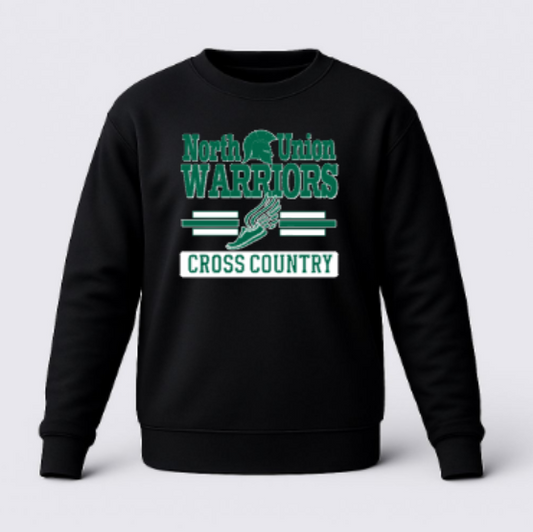 North Union Warriors Cross Country Long Sleeve Shirt Black