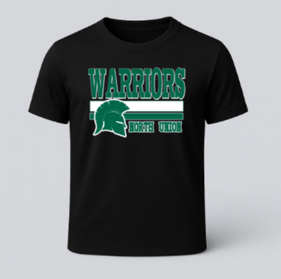 North Union Warriors T-Shirt Black
