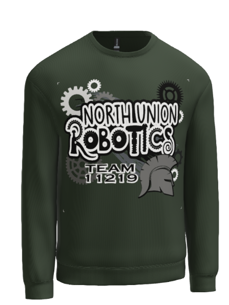 North Union Robotics Crew Neck -Forest Green