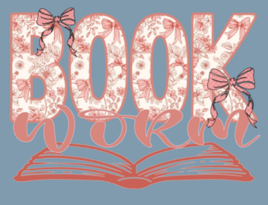 Book Worm Floral and Bow