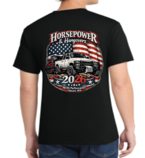 Horsepower and Hangovers Event T-Shirt